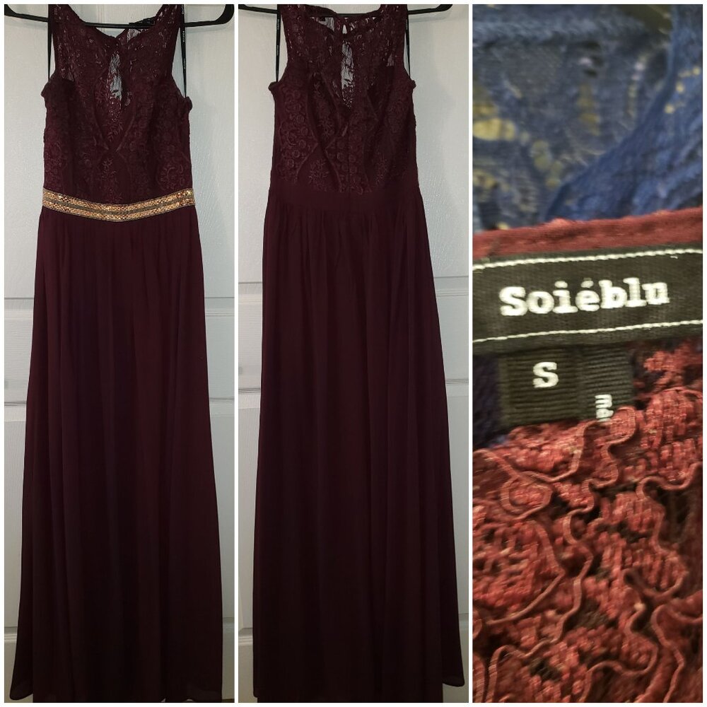 Marroon Soieblu formal dress